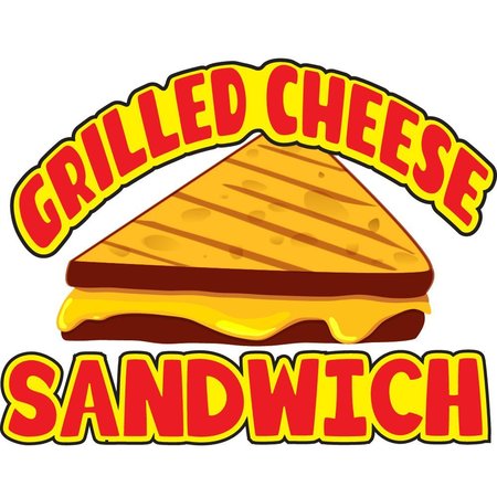 SIGNMISSION Safety Sign, 9 in Height, Vinyl, 6 in Length, Grilled Cheese Sandwich D-DC-8-Grilled Cheese Sandwich